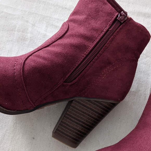 Burgundy Western Boots Heather34 - Picture 3 of 4